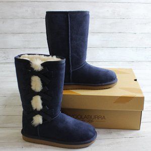 Koolaburra by Ugg Blue Suede Boots Little Girl Size 12